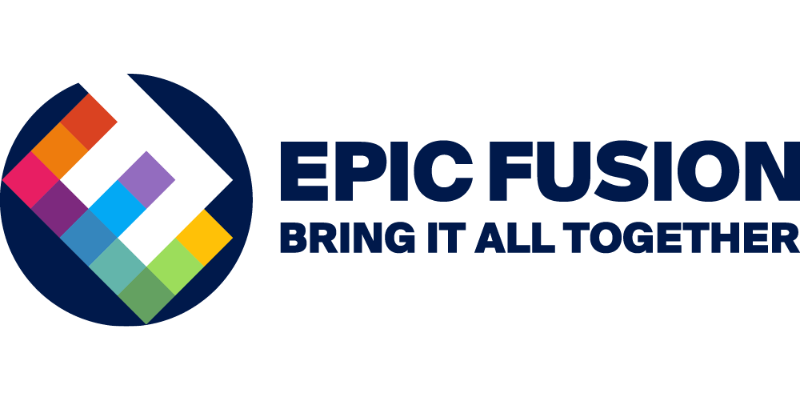 Logo von Epic Fusion, Team Office und Coworking Kunde bei zentroom im Bahnhof Bern