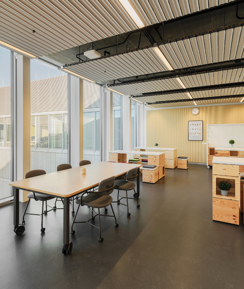 zentroom Coworking Bern – Gemeinschaftsbereich Küche