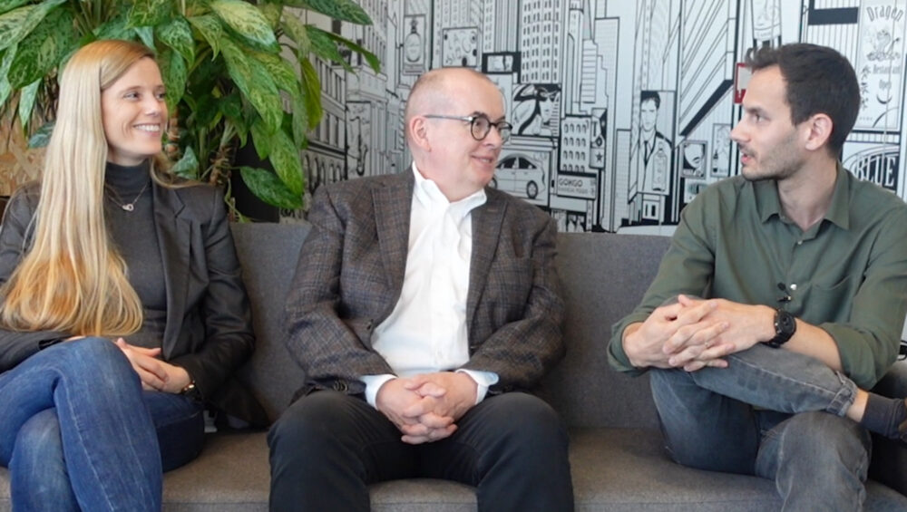 Drei zentroom Community-Mitglieder – Nathalie, Jürg und Emanuel – im Gespräch